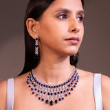 Susan Sapphire Blue Necklace Set
