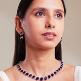 Grace Sapphire Blue Necklace Set