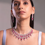 Kathy Ruby Pink Necklace Set