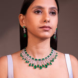 Nora Emerald Green Necklace Set