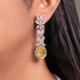 Connie Sapphire Yellow Earrings