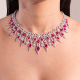 Kathy Ruby Pink Necklace Set