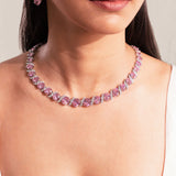 Grace Sapphire Pink Necklace Set