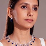 Belle Sapphire Blue Necklace Set