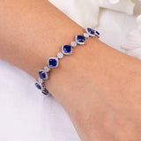 Florette Sapphire Blue Tennis Bracelet