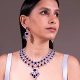 Bianca Sapphire Blue Necklace Set