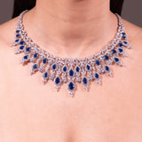 Kathy Sapphire Blue Necklace Set