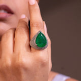 Valeria Emerald Green Ring