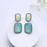 Seafoam Silver Earrings