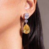 Calira Sapphire Yellow Drop Earrings