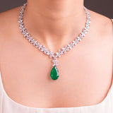 طقم قلادة إيلويز الوردي