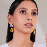 Solara Yellow Drop Earrings