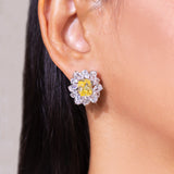 Nyara Sapphire Yellow Stud Earrings