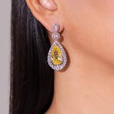 Oria Sapphire Yellow Pendant Set