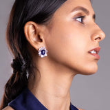 Nyara Blue Stud Earrings