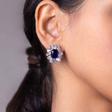 Nyara Blue Stud Earrings