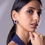 Nyara Blue Stud Earrings