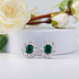Nyara Green Stud Earrings