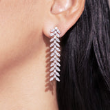 Kristina White Diamante Necklace Set