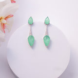 Celina Sea Green Doublet Earrings