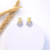 Elista Yellow Stud Earrings