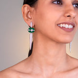 Opalina Emerald Green Earrings