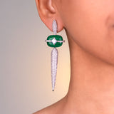 Opalina Emerald Green Earrings