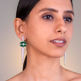Opalina Emerald Green Earrings