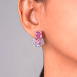 Elista Pink Stud Earrings