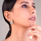 Elista Yellow Stud Earrings