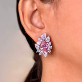 Belina Pink Stud Earrings