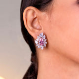 Belina Pink Stud Earrings
