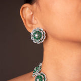 Vespara Emerald Green Necklace Set