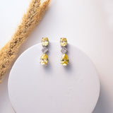 Carmine Yellow Earrings