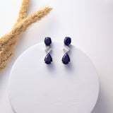 Carmine Blue Earrings