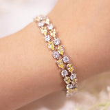 Viora Yellow Tennis Bracelet