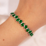 Edena- Emerald Green Tennis Bracelet