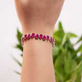 Edena- Ruby Pink Tennis Bracelet