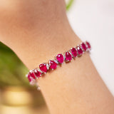 Edena- Ruby Pink Tennis Bracelet