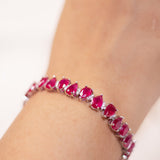 Edena- Ruby Pink Tennis Bracelet