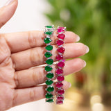 Edena- Ruby Pink Tennis Bracelet